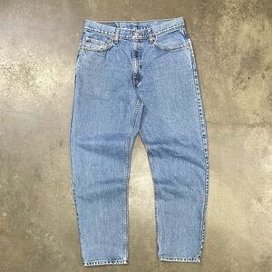 VTG Levis 550 Relaxed Fit Baggy Light Wash Denim Jeans 90s 00s